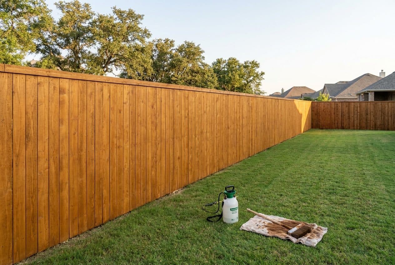 Fence Staining service by Luxeline Painters