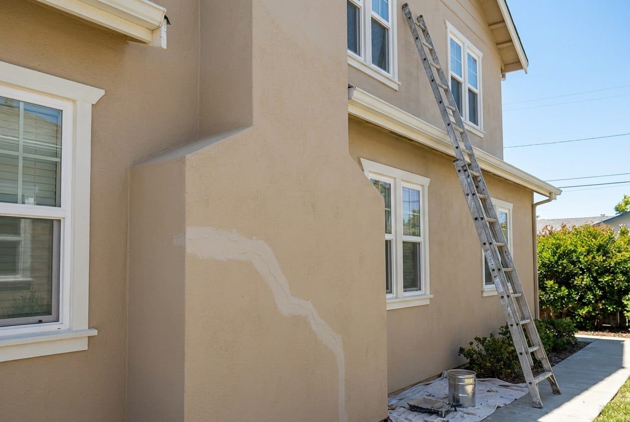 Stucco Painting by a professional painting crew