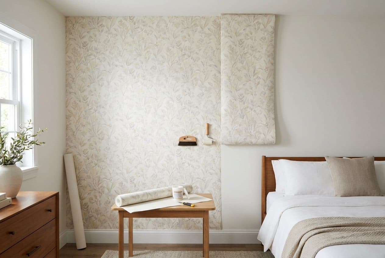 Wallpaper Installation & Removal service by Luxeline Painters