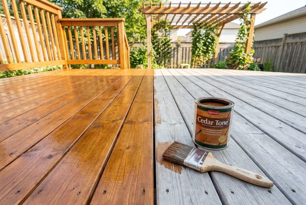 Wood & Deck Staining service by Luxeline Painters