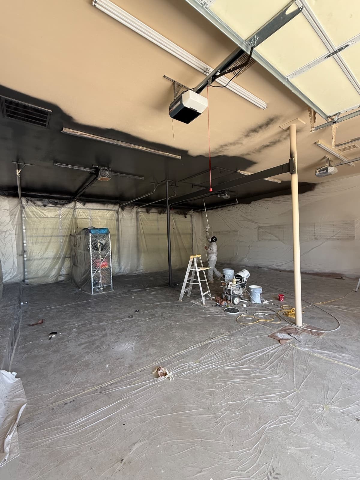 Full Garage repaint + epoxy floor